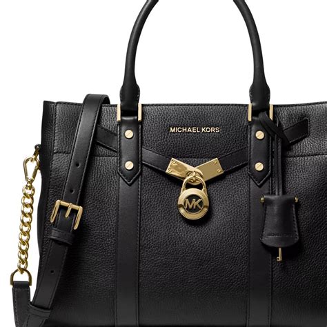 michael kors nouveau hamilton large pebbled leather satchel|michael kors nouveau hamilton bag.